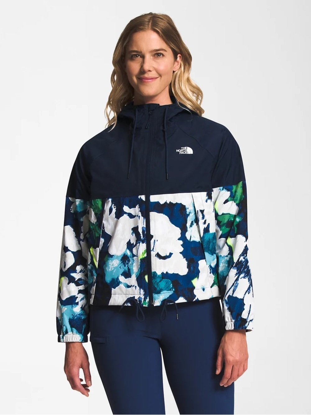 The North Face Antora Rain Hoodie Large Floral Waterproof Windbreaker Jacket